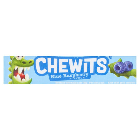 Chewits Blue Raspberry Flavour 30g (Pack of 40)
