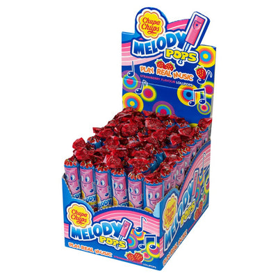 Chupa Chups Strawberry Melody Pops 15g (Pack of 48)
