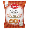 Cofresh Hot Chilli Hoops Flavoured Potato Snack 80g (Pack of 12)