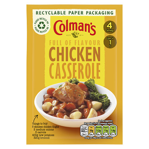 Colman's Chicken Casserole Recipe Mix 40g (Pack of 16)