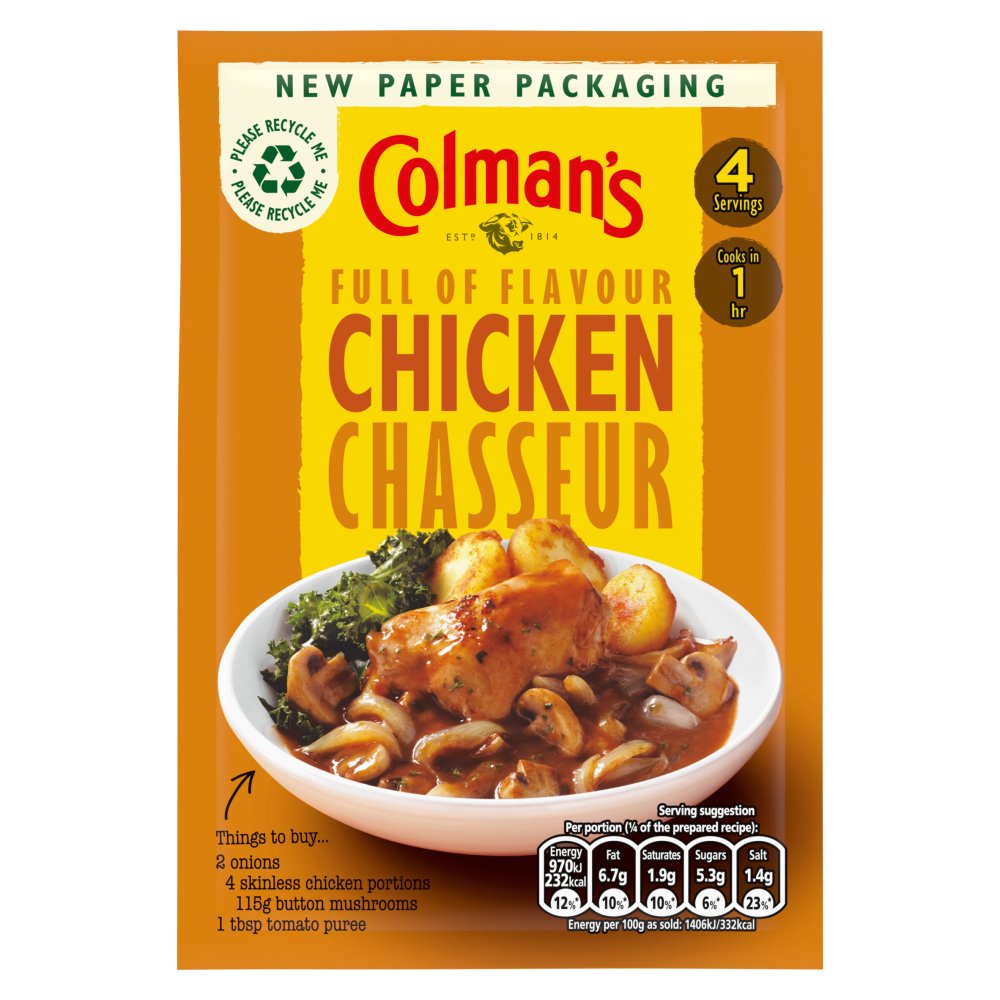 Colman's Chicken Chasseur Recipe Mix 43g (Pack of 16)