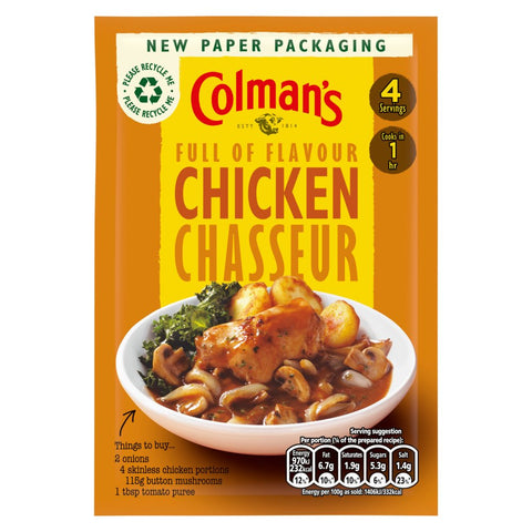 Colman's Chicken Chasseur Recipe Mix 43g (Pack of 16)