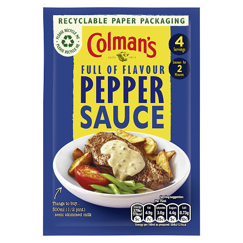 Colman's Sauce Mix Pepper 40g (Pack of 10)