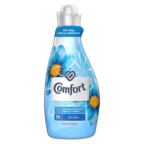 Comfort Fabric Conditioner Blue Skies 36 Wash 1.26Ltr  (Pack of 6)