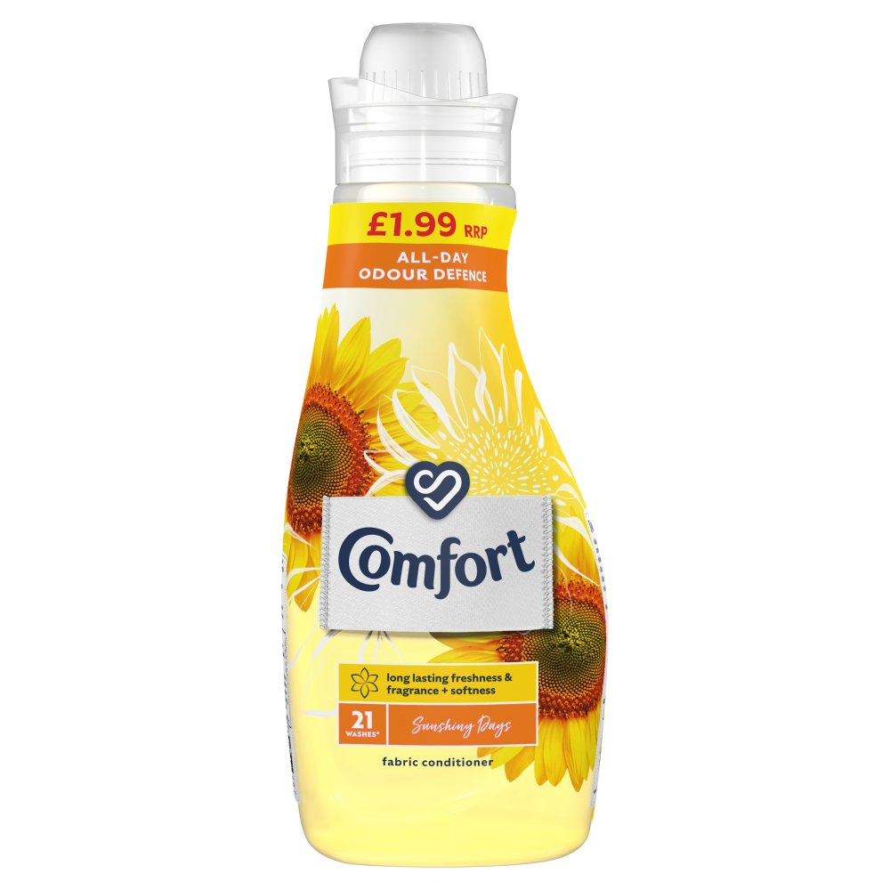 Comfort Sunshiny days Fabric Conditioner 21 Wash 750ml (Pack of 8)