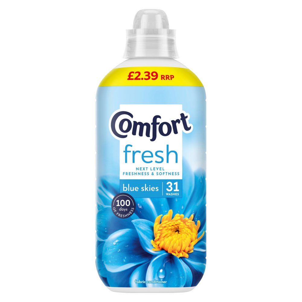Comfort Fabric Conditioner Blue Skies 31 Wash 930ml (Pack of 8)