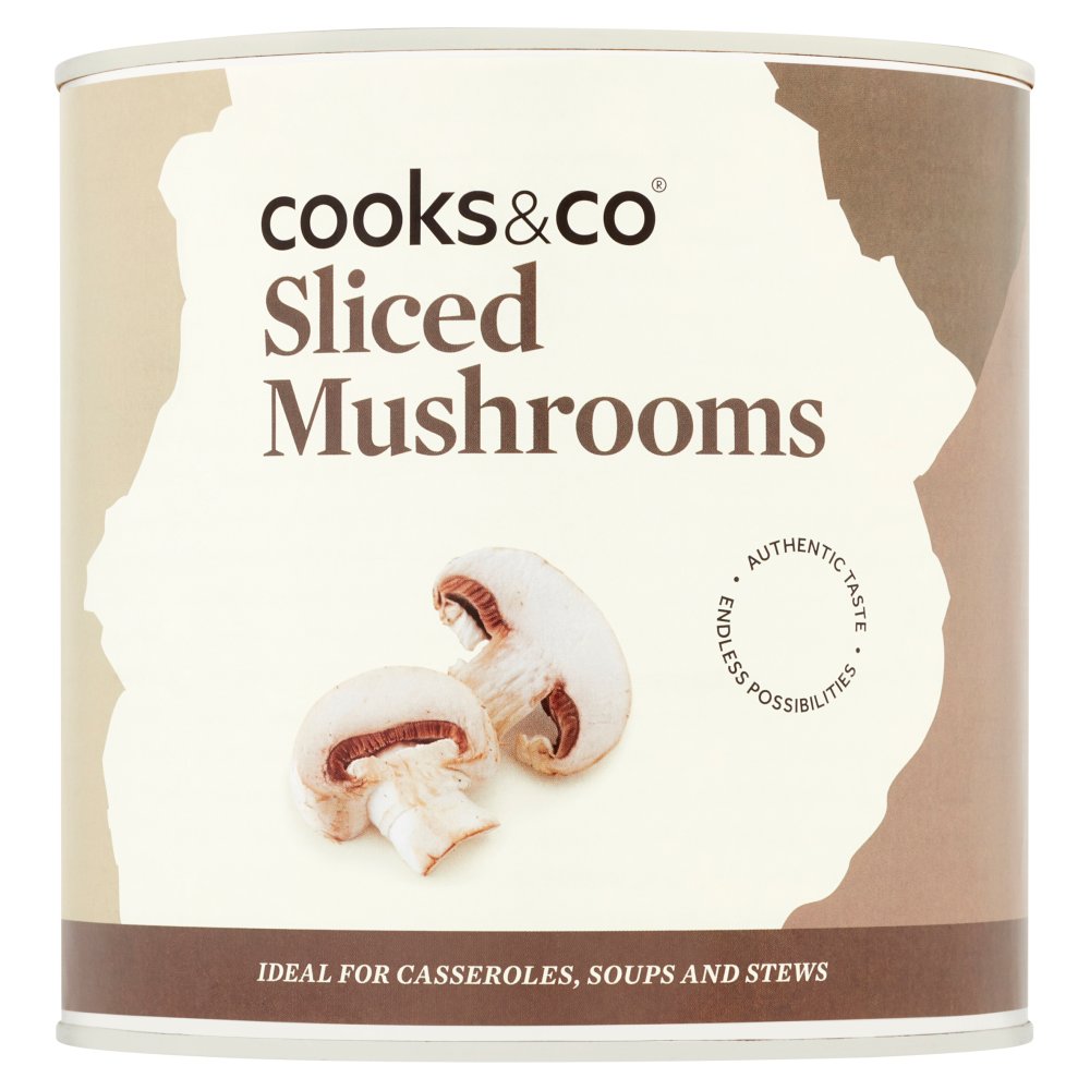 Cooks & Co Sliced Mushrooms 2.5kg (Pack of 6)