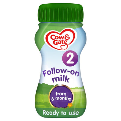 Cow & Gate 2 Follow-On Milk From 6 Months 200ml (Pack of 12)