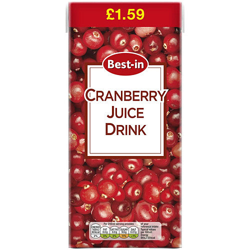 Bestin Cranberry Juice 1Ltr (Pack of 12)