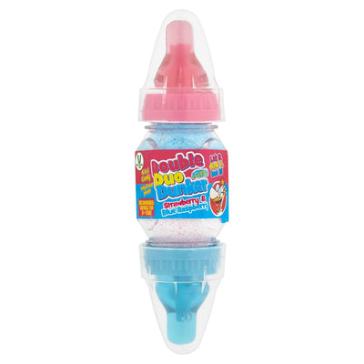 Crazy Candy Factory Double Duo Dunker Blue Raspberry & Cola 32g (Pack of 32)