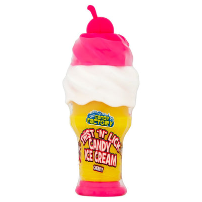 Crazy Candy Factory Twist 'N' Lick Candy Ice Cream Cherry, Blue Raspberry & Strawberry 3 x 25g (Pack of 12)