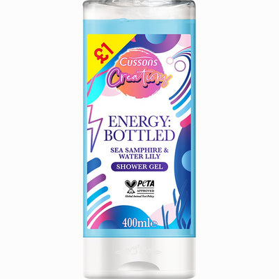 Cussons Creations Sea Samphire & Water Lily Shower Gel 400ml (Pack of 6)