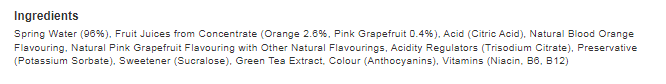 Rubicon Spring Pink Grapefruit Blood Orange Sparkling Spring Water 500ml (Pack of 12)
