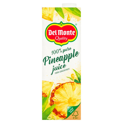 Del Monte Pineapple Juice 1 Litre (Pack of 6)