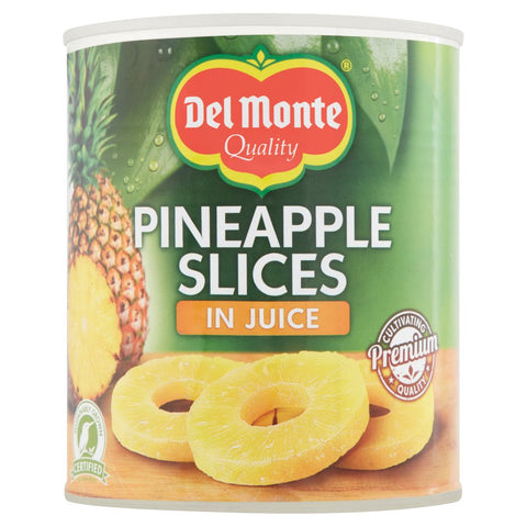 Del Monte Pineapple Slices in Juice 820g (Pack of 6)