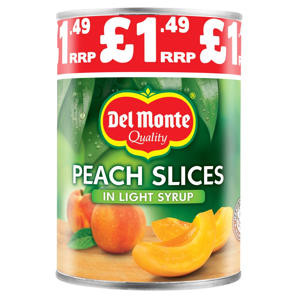 Del Monte Peach Slices in Light Syrup 420g (Pack of 6)