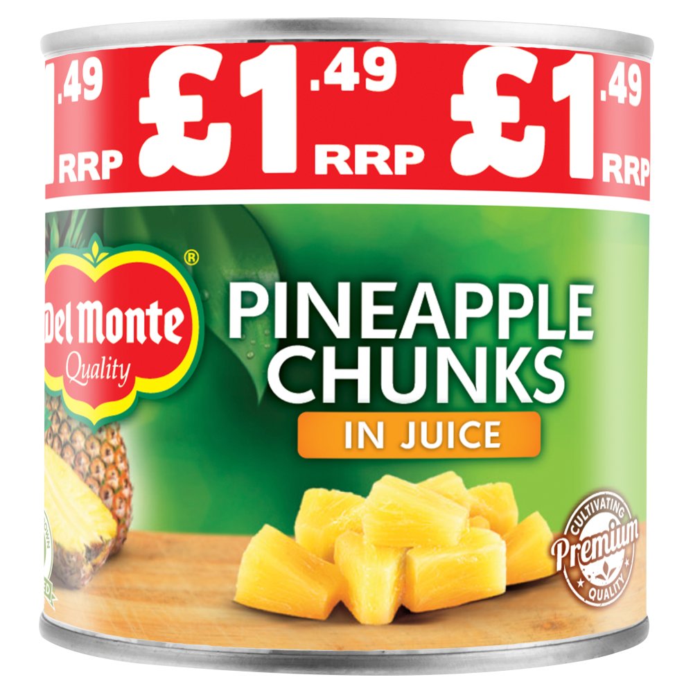 Del Monte Pineapple Chunks in Juice 435g (Pack of 6)