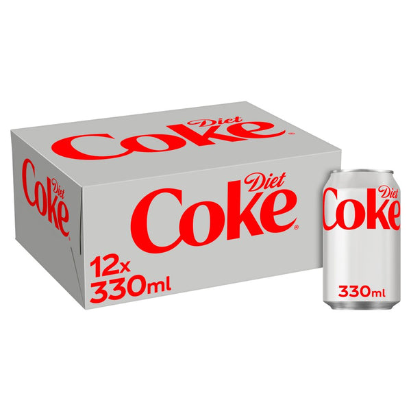 Diet Coke 12 x 330ml Cans (Pack of 24)