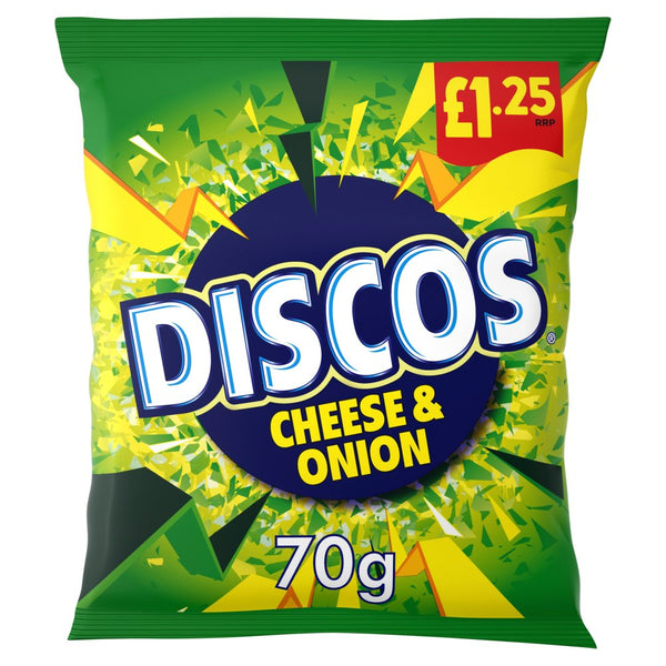 Discos Cheese & Onion Crisps 70g (Pack of 16)