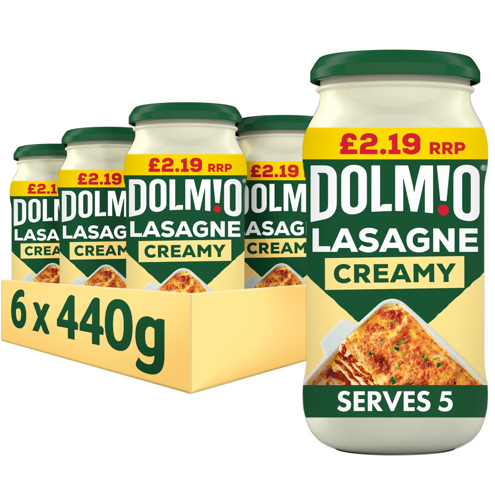Dolmio Lasagne Creamy White Sauce 440g (Pack of 6)