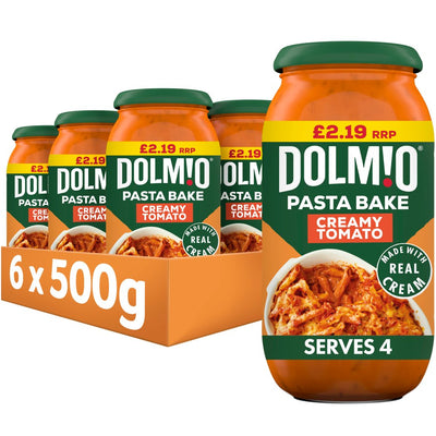 Dolmio Pasta Bake Creamy Tomato Pasta Sauce 500g (Pack of 6)