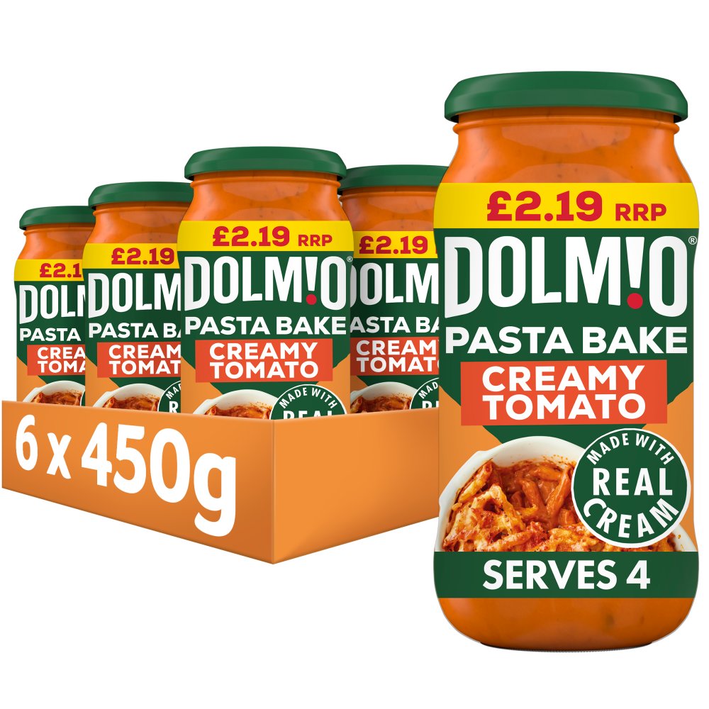 Dolmio Pasta Bake Creamy Tomato Pasta Sauce 450g (Pack of 6)