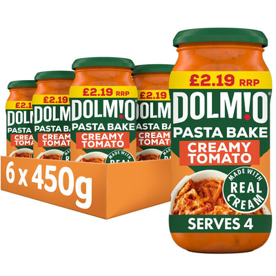 Dolmio Pasta Bake Creamy Tomato Pasta Sauce 450g (Pack of 6)