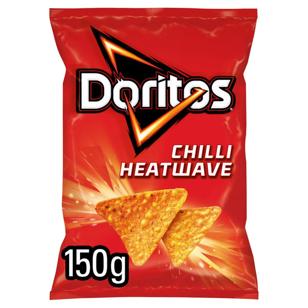 Doritos Chilli Heatwave Sharing Tortilla Chips 150g (Pack of 12)