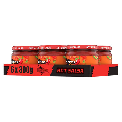 Doritos Hot Salsa Sharing Dip Tray 300g (Pack of 6)