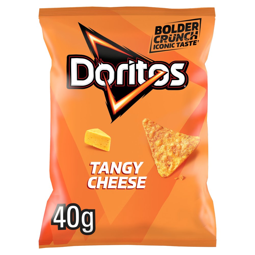 Doritos Tangy Cheese Tortilla Chips Crisps 40g (Pack of 32)