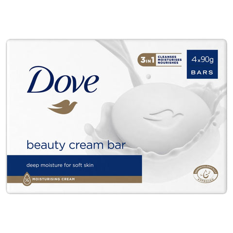 Dove Beauty Bar Original 90g (Pack of 4)
