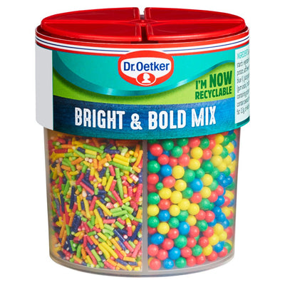 Dr. Oetker Bright & Bold Sprinkles Mix 109g (Pack of 4)