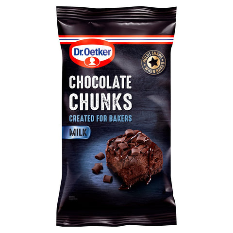 Dr. Oetker Milk Chocolate Chunks 100g (Pack of 9)