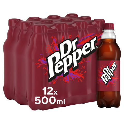 Dr Pepper 500ml (Pack of 12)