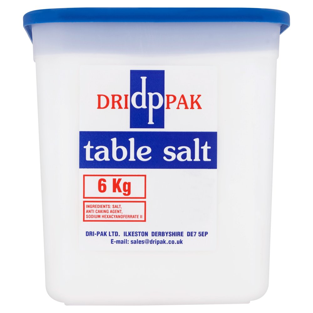 Dri-Pak Table Salt 6kg (Pack of 1)