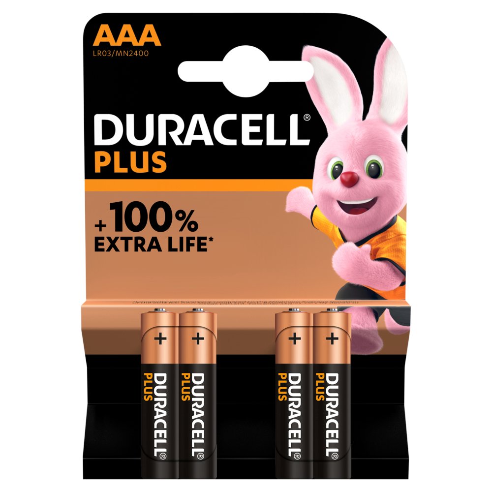 Duracell Plus 100% AAA 4pk (Pack of 10) – Zorbaonline