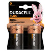Duracell Plus 100% D 2pk (Pack of 10)