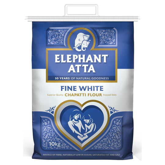 Elephant Atta White 10Kg (Pack of 1)