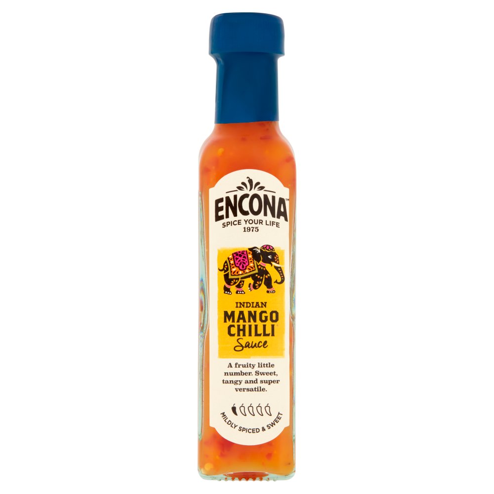 Encona Indian Mango Chilli Sauce 142ml (Pack of 6)