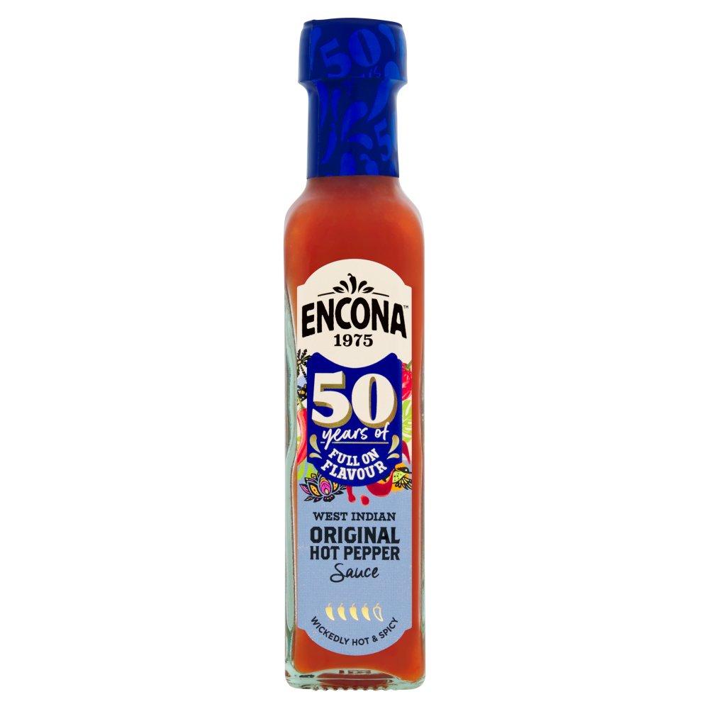 Encona West Indian Original Hot Pepper Sauce 142ml (Pack of 6)