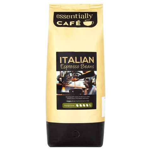 Essentially Café Italian Espresso Beans 1kg (Pack of 1)