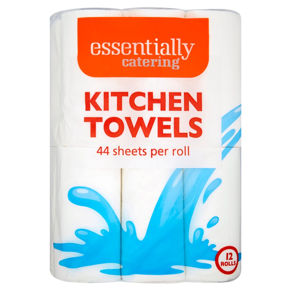 Essentially Catering Kitchen Towels 12 Rolls (Pack of 1)