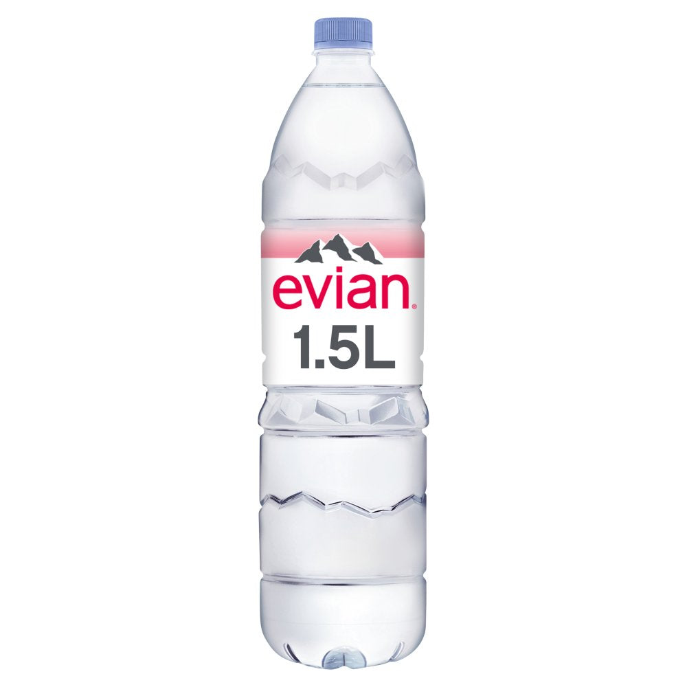 Evian Still Natural Mineral Water 1.5L (Pack of 6)