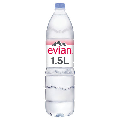 Evian Still Natural Mineral Water 1.5L (Pack of 6)