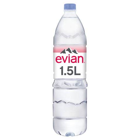 Evian Still Natural Mineral Water 1.5L (Pack of 8)