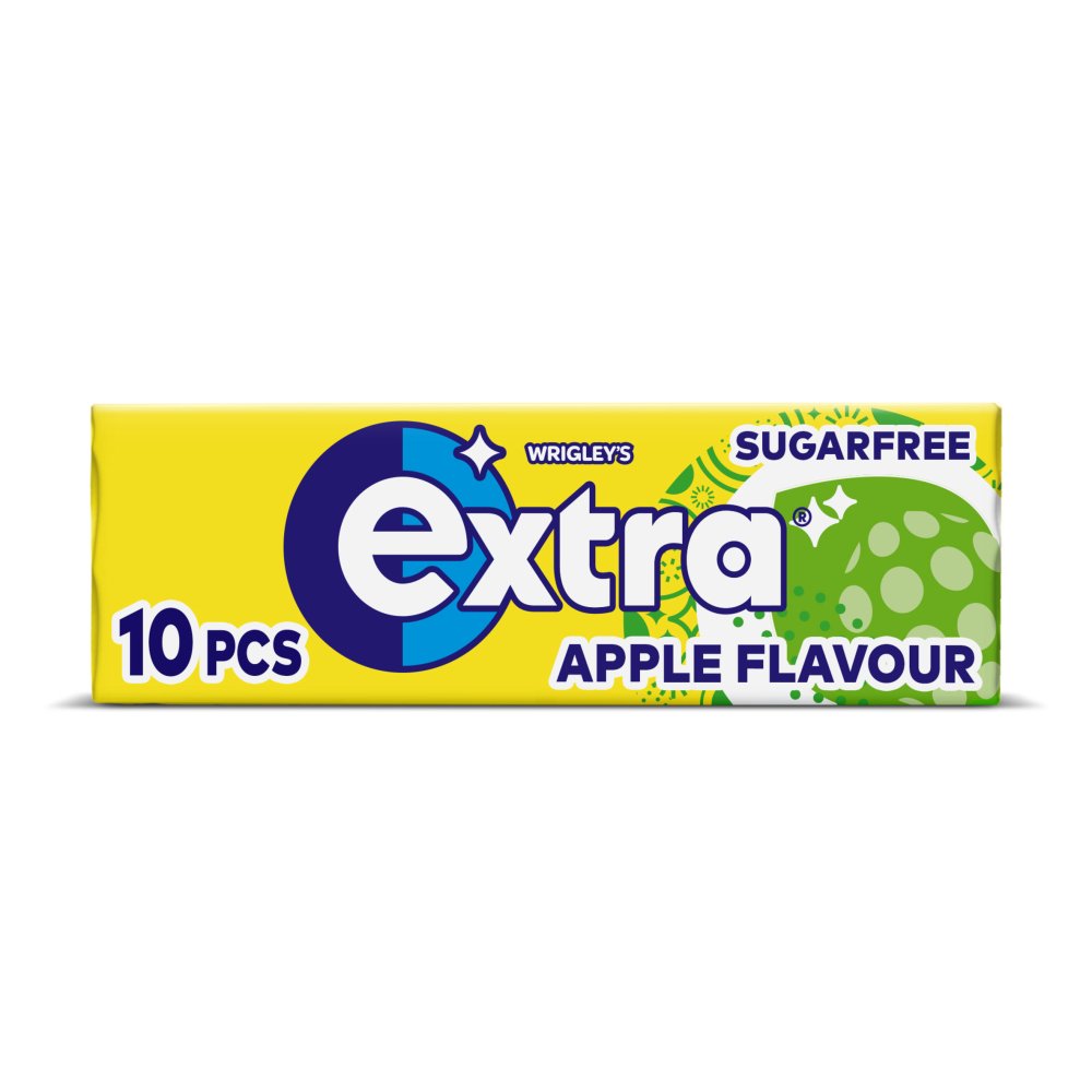 Extra Apple Flavour Sugar Free Chewing Gum 10 Pieces (Pack of 30)