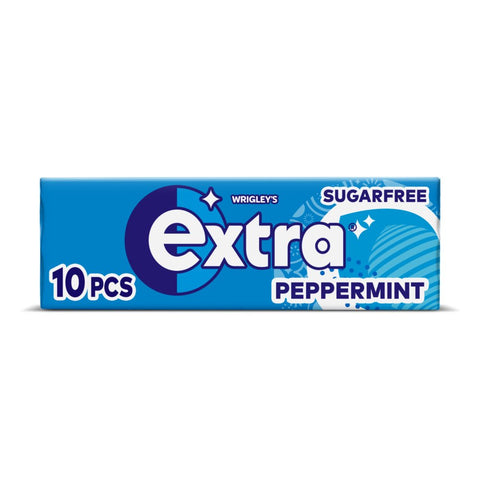 Extra Peppermint Sugarfree Chewing Gum 10 Pieces (Pack of 30)