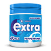 Extra Peppermint Sugarfree Chewing Gum Bottle 60 Pieces (Pack of 6)