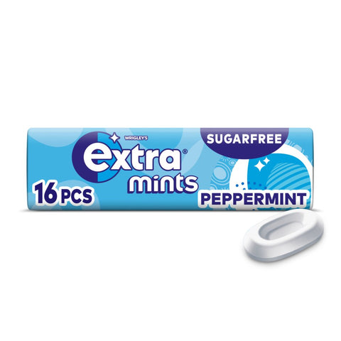 Extra Peppermint Sugarfree Mints 16 Pieces (Pack of 24)