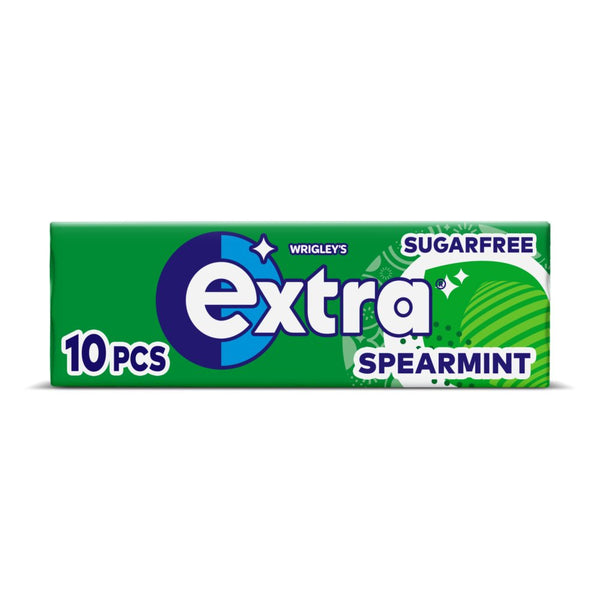 Extra Spearmint Sugarfree Chewing Gum 10 Pieces (Pack of 30)